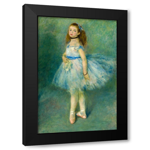 The Dancer Black Modern Wood Framed Art Print by Renoir, Pierre-Auguste