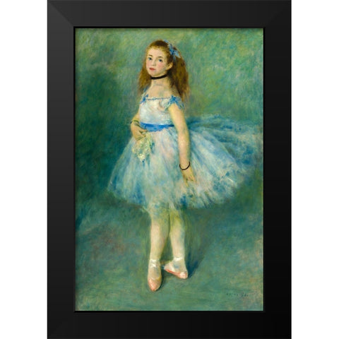 The Dancer Black Modern Wood Framed Art Print by Renoir, Pierre-Auguste