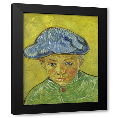 Portrait of Camille Roulin Black Modern Wood Framed Art Print by van Gogh, Vincent