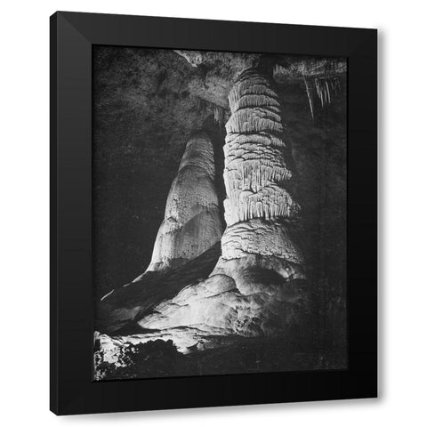 Hall of Giants-Big Room-Carlsbad Caverns National Park-New Mexico Black Modern Wood Framed Art Print with Double Matting by Adams, Ansel