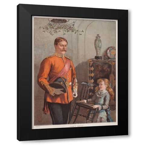 Dont Move Black Modern Wood Framed Art Print by Christmas Number of The Graphic