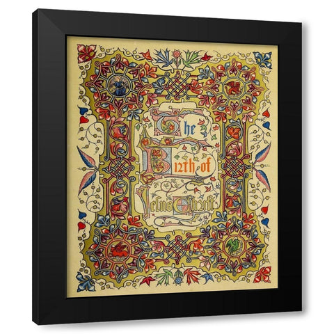 A Christmas carol Black Modern Wood Framed Art Print with Double Matting by Macmillan