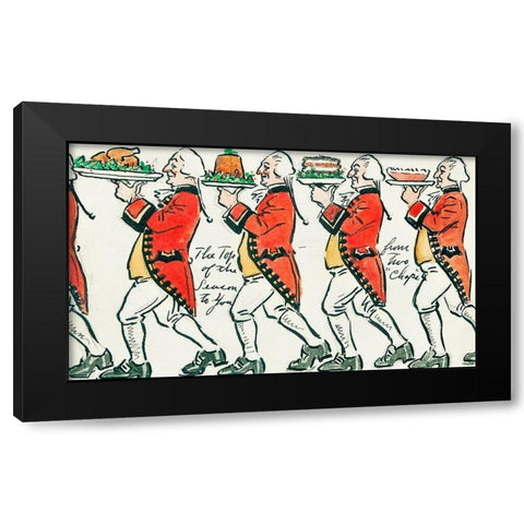 The top of the season to you Black Modern Wood Framed Art Print by Wallach, Miriam and Ira D