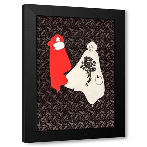 Christmas Poster  Black Modern Wood Framed Art Print with Double Matting by Bradley, Will