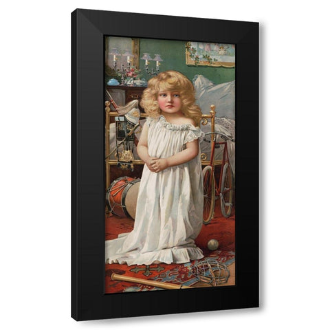 Santa Claus Mistake Black Modern Wood Framed Art Print with Double Matting by The Union Pacific Tea Co