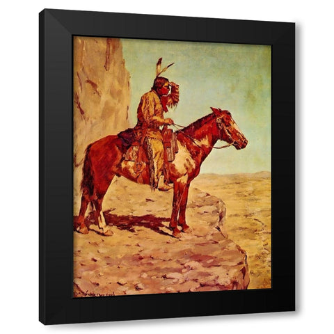 The Scout Black Modern Wood Framed Art Print with Double Matting by Shreyvogel, Charles