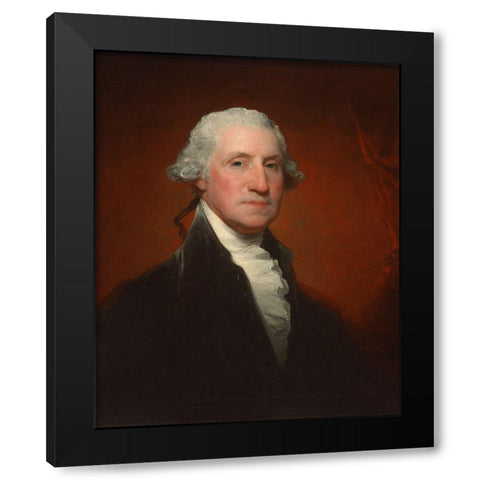 George Washington Vaughan-Sinclair portrait Black Modern Wood Framed Art Print with Double Matting by Stuart, Gilbert