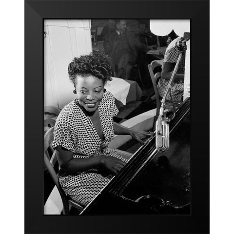 Mary Lou Williams Black Modern Wood Framed Art Print by Gottlieb, William