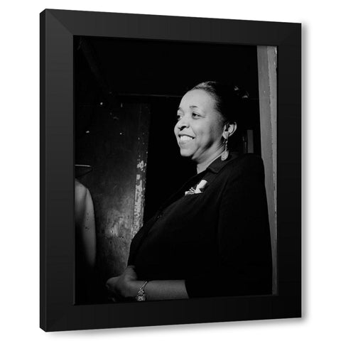 Ethel Waters Black Modern Wood Framed Art Print with Double Matting by Gottlieb, William