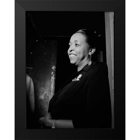 Ethel Waters Black Modern Wood Framed Art Print by Gottlieb, William