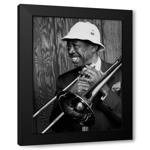 Al Grey Black Modern Wood Framed Art Print by Gottlieb, William