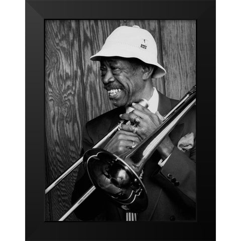 Al Grey Black Modern Wood Framed Art Print by Gottlieb, William