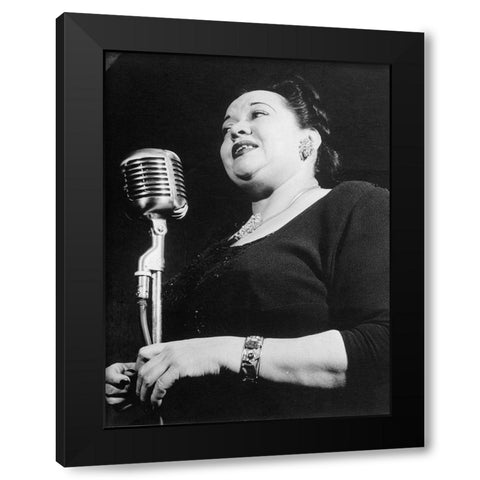 Mildred Bailey Black Modern Wood Framed Art Print with Double Matting by Gottlieb, William