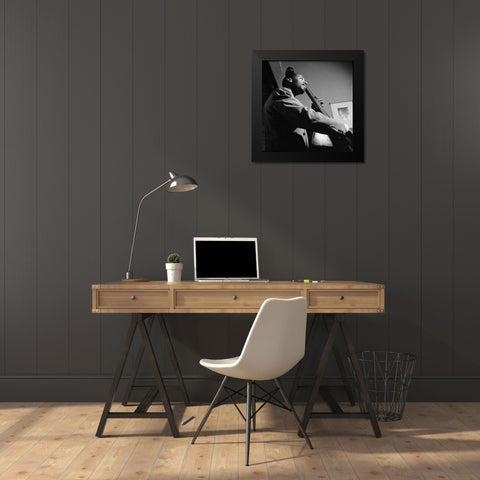 Slam Stewart New York 1948 Black Modern Wood Framed Art Print by Gottlieb, William