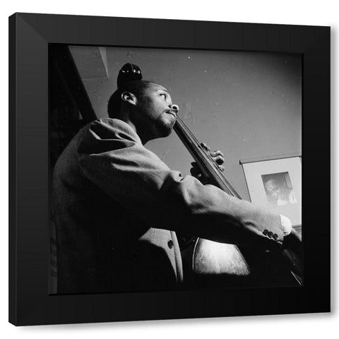 Slam Stewart New York 1948 Black Modern Wood Framed Art Print with Double Matting by Gottlieb, William