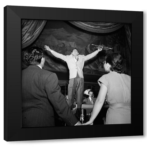 Ray Anthony-New York 1947 Black Modern Wood Framed Art Print with Double Matting by Gottlieb, William