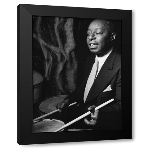 Baby Dodds-Ole South-New York 1946 Black Modern Wood Framed Art Print by Gottlieb, William