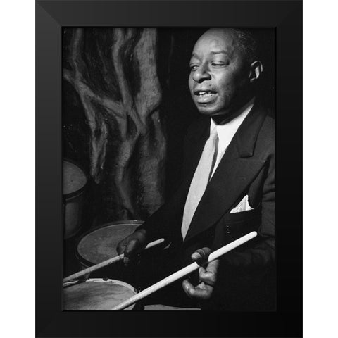Baby Dodds-Ole South-New York 1946 Black Modern Wood Framed Art Print by Gottlieb, William