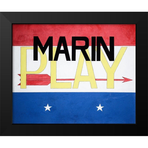 Marin Black Modern Wood Framed Art Print by Demuth, Charles