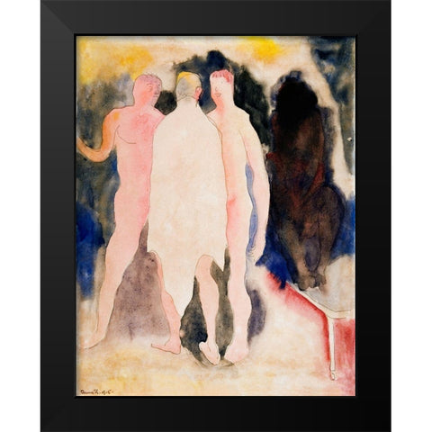 Turkish Bath Black Modern Wood Framed Art Print by Demuth, Charles
