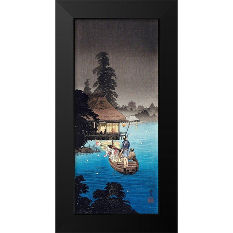 Enjoying Evening Cool Black Modern Wood Framed Art Print by Takahashi, Hiroaki