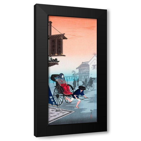 Morning Haze Black Modern Wood Framed Art Print with Double Matting by Takahashi, Hiroaki