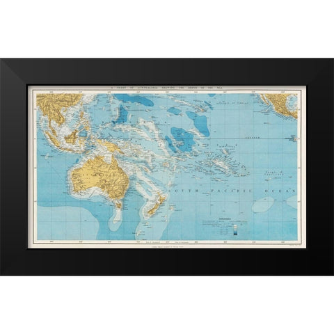 Stanfords Compendium of Geography and Travel 1878 Black Modern Wood Framed Art Print by Stanford, Edward