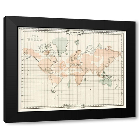 The Story of Atlantis a geographical-historical-and ethnological sketch Black Modern Wood Framed Art Print with Double Matting by Sinnett, A P