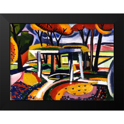 Decor Slav Black Modern Wood Framed Art Print by Sayen, Henry Lyman