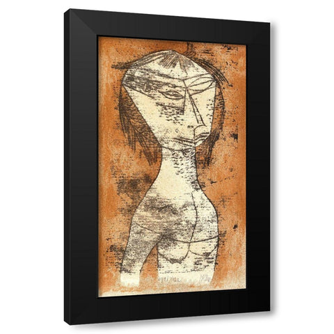 The Saint of the Inner Light Black Modern Wood Framed Art Print with Double Matting by Klee, Paul