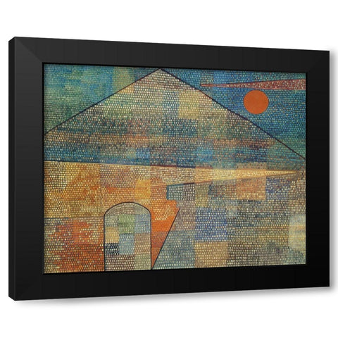 Ad Parnassum 1932 Black Modern Wood Framed Art Print with Double Matting by Klee, Paul