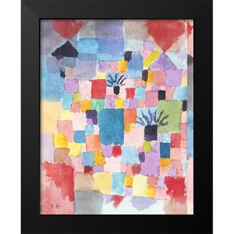 Southern Gardens 1919 Black Modern Wood Framed Art Print by Klee, Paul