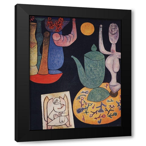 Still Life 1940 Black Modern Wood Framed Art Print with Double Matting by Klee, Paul
