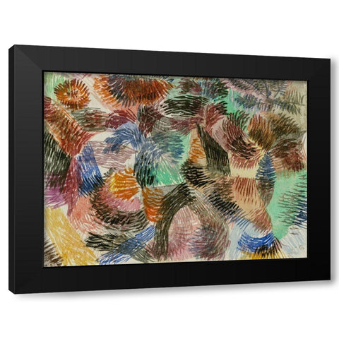 Libido of the Forest Black Modern Wood Framed Art Print by Klee, Paul