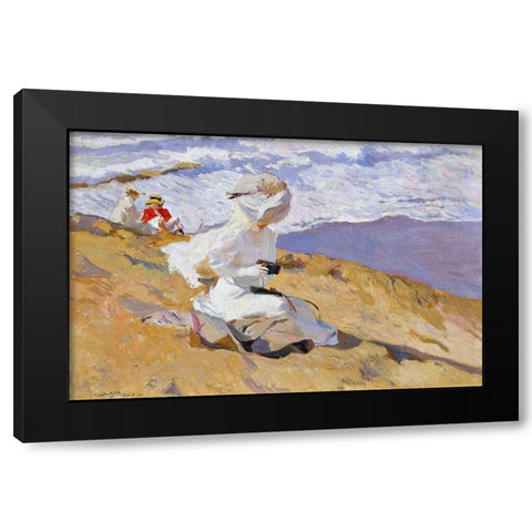 Capturing the moment Black Modern Wood Framed Art Print with Double Matting by Sorolla, Joaquin