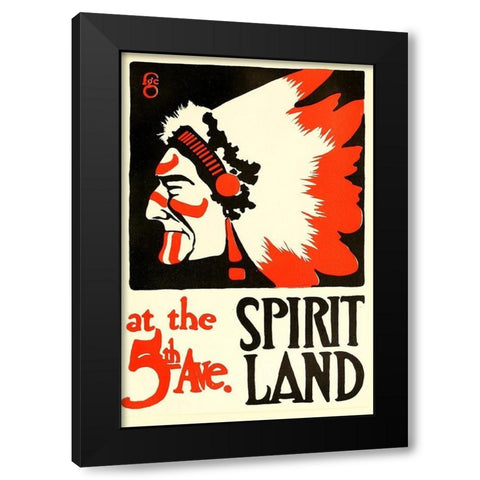 Spirit Land Black Modern Wood Framed Art Print with Double Matting by Cooper, Thomas