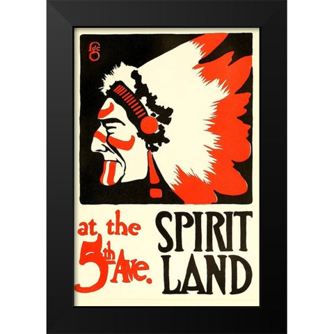 Spirit Land Black Modern Wood Framed Art Print by Cooper, Thomas