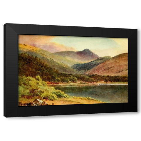Clear Lake-Lake County-California 1914 Black Modern Wood Framed Art Print by Palmer, Sutton