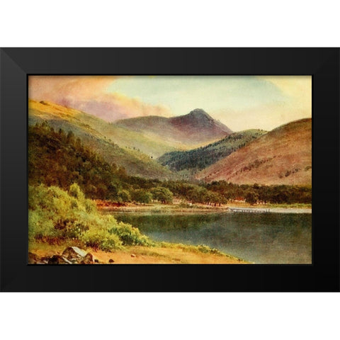 Clear Lake-Lake County-California 1914 Black Modern Wood Framed Art Print by Palmer, Sutton