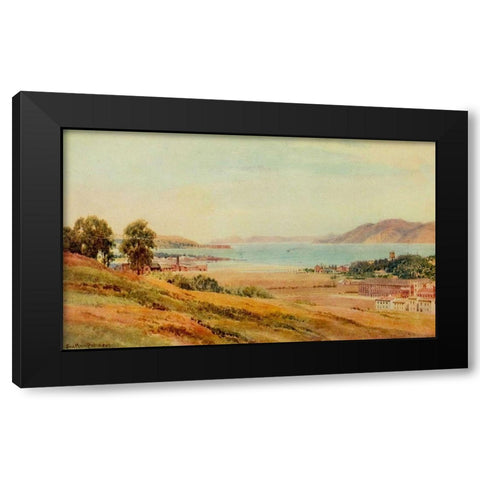 Golden Gate and Black Point-San Francisco-California 1914 Black Modern Wood Framed Art Print with Double Matting by Palmer, Sutton