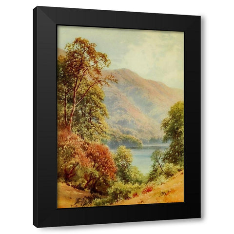 Laurel Lake-Sacramento-California 1914 Black Modern Wood Framed Art Print by Palmer, Sutton