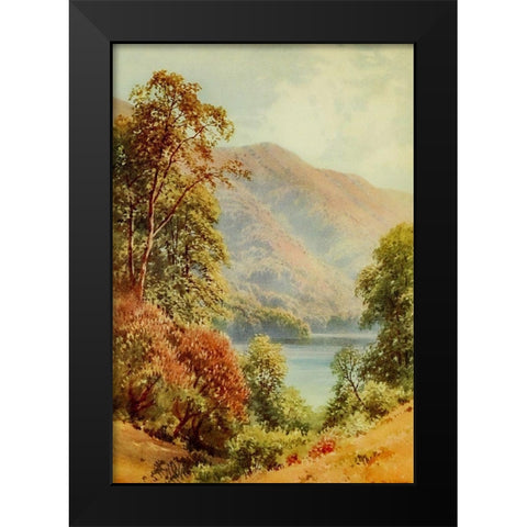 Laurel Lake-Sacramento-California 1914 Black Modern Wood Framed Art Print by Palmer, Sutton