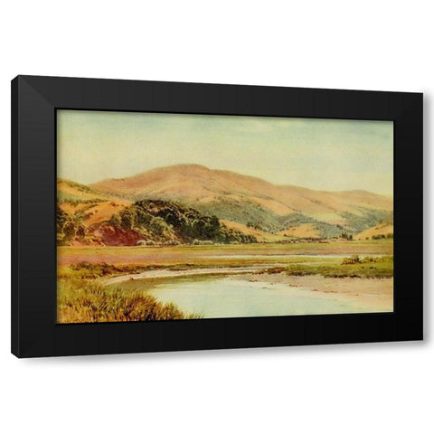 Mill Valley and Backwater of San Francisco Bay-California 1914 Black Modern Wood Framed Art Print with Double Matting by Palmer, Sutton