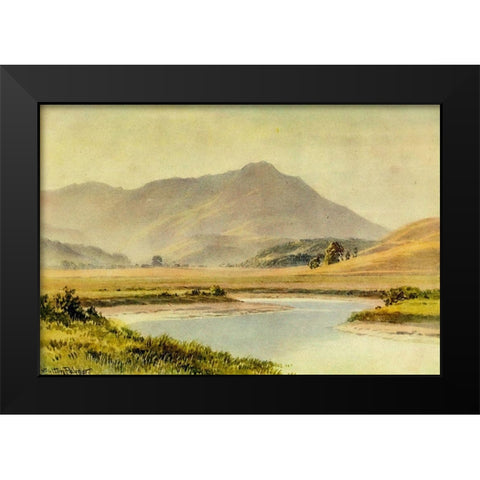 Tamalpias-California 1914 Black Modern Wood Framed Art Print by Palmer, Sutton