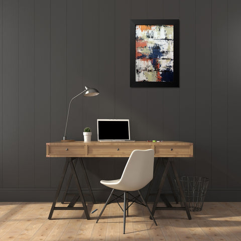Rain on Window Black Modern Wood Framed Art Print by Clement, Diane