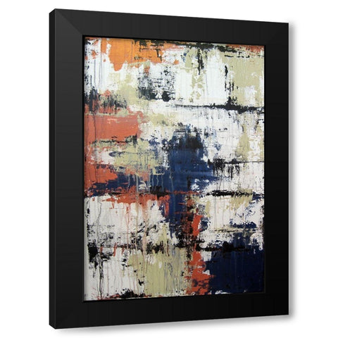 Rain on Window Black Modern Wood Framed Art Print by Clement, Diane