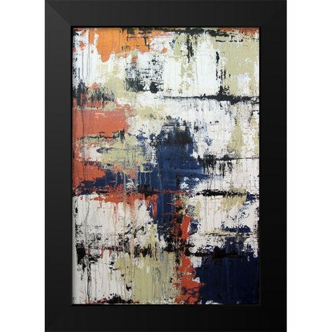 Rain on Window Black Modern Wood Framed Art Print by Clement, Diane