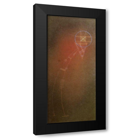 Angle 1929 Black Modern Wood Framed Art Print with Double Matting by Kandinsky, Wassily