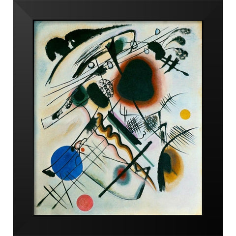Black Spot 1921 Black Modern Wood Framed Art Print by Kandinsky, Wassily