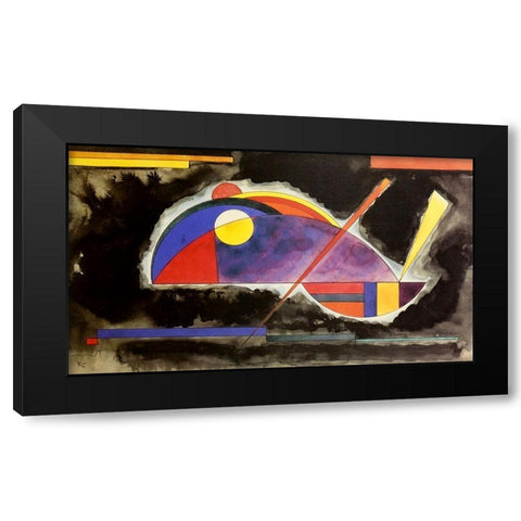 Hot 1931 Black Modern Wood Framed Art Print with Double Matting by Kandinsky, Wassily